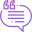 Sprechblase als Symbol für Feedback
